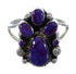 Sterling Silver Southwest Magenta Turquoise Ring Size 7-3/4 RX60533